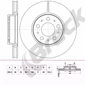 Тормозной диск BRECK купить